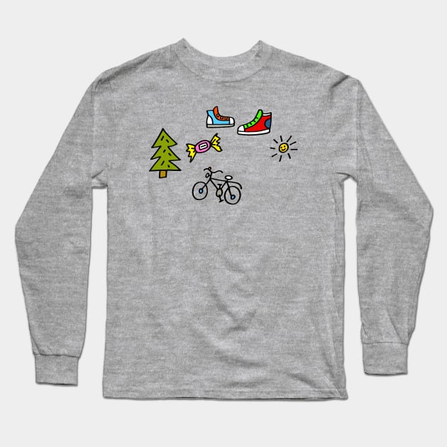Doodles Long Sleeve T-Shirt by AdrianaStore